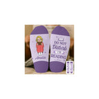 Shh I'm Reading Custom Crew Socks - Bookish Gift For Book Lovers, Bookworms