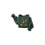 FITIN Vintage Owl Floral Graphic Sweatshirt – Nature Bird Botanical Aesthetic Unisex Cozy Crewneck Pullover