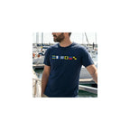 Personalized Name in Nautical Flags Shirt – Custom Maritime Signal Flag T-Shirt, Captain Nautical Flag Shirt for Sailors & Boat Lovers