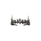 Black Fairy Crystal Crown - Elf Raw Quartz Tiara Forest Witch Crown