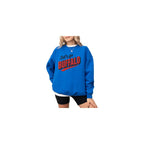 Daytee Retro Let's Go Buffalo Sweatshirt - Vintage Look Distressed Buffalo Game Day Crewneck