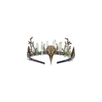 Black Fairy Crystal Crown - Elf Raw Quartz Tiara Forest Witch Crown