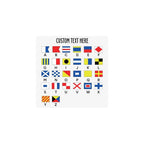 Personalized Name in Nautical Flags Shirt – Custom Maritime Signal Flag T-Shirt, Captain Nautical Flag Shirt for Sailors & Boat Lovers