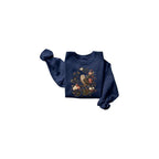 FITIN Vintage Owl Floral Graphic Sweatshirt – Nature Bird Botanical Aesthetic Unisex Cozy Crewneck Pullover
