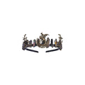 Black Fairy Crystal Crown - Elf Raw Quartz Tiara Forest Witch Crown