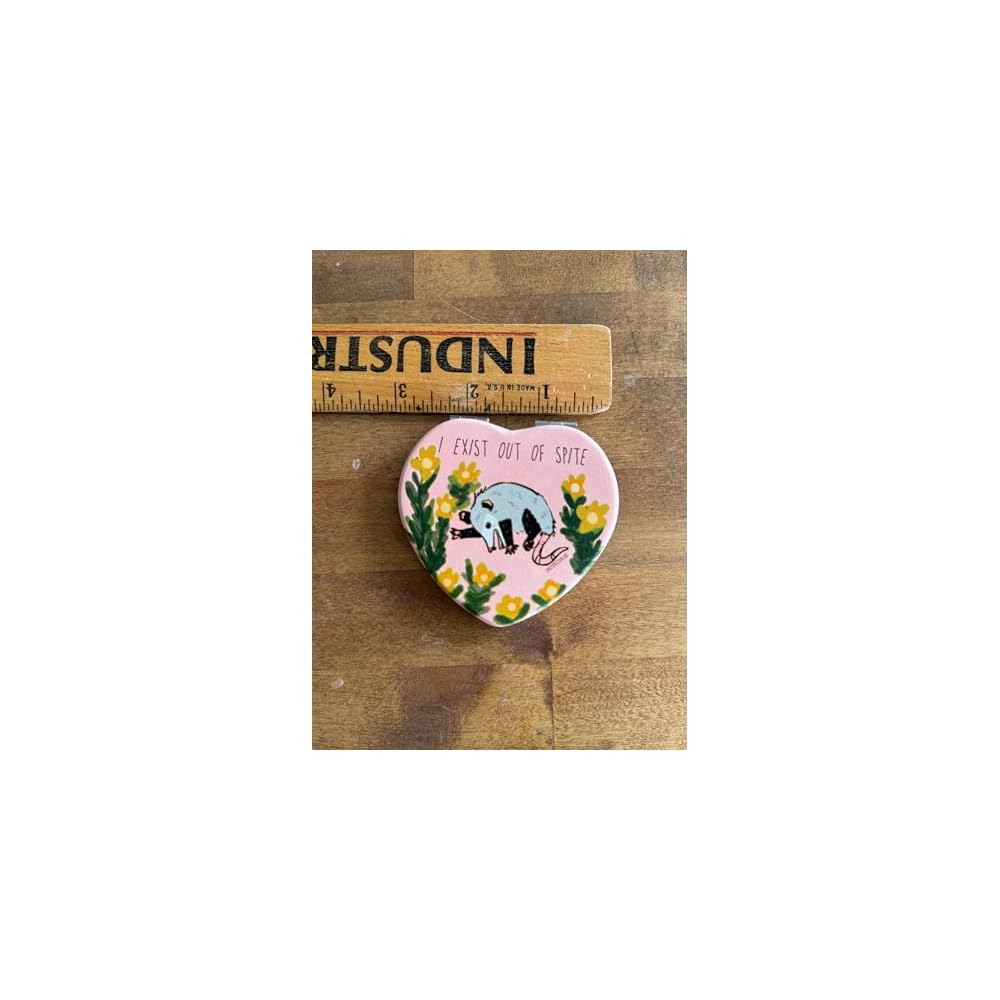 Opossum Pocket Mirror – I Exist Out of Spite, Funny Animal Lover Gift