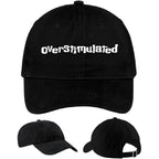 Overstimulated Hat, Embroidered Mental Health Cap, Anxiety Hat, Adjustable Dad Hat, Custom Text Hat, Cap Daddy
