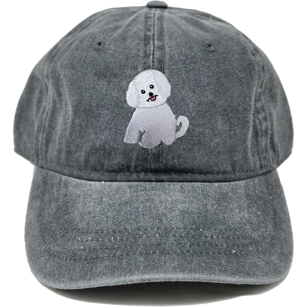 Bichon Frise Dog Embroidered Baseball Cap
